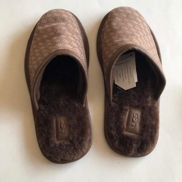 UGG Scuff Logo Jacquard slip-on slipper. Size: 10, 11 - Picture 3 of 11
